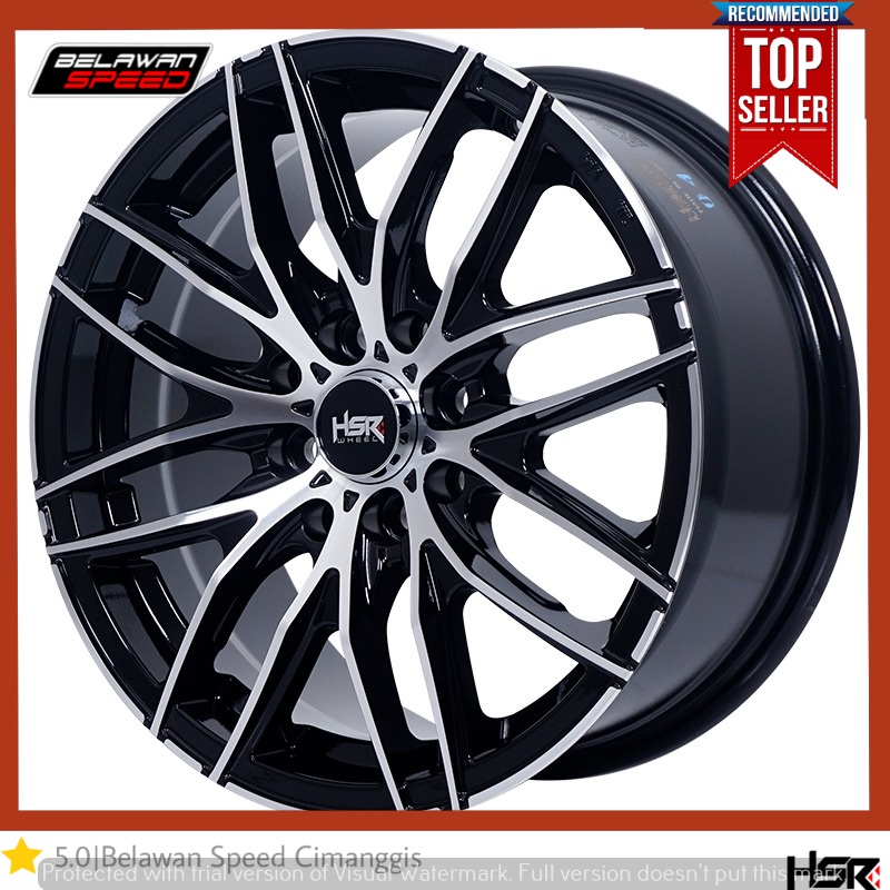 VELG MOBIL RACING RING 15 HSR COMORO PCD 4X100/114,3 UNTUK AVANZA BRIO KARIMUN AGYA CALYA LIVINA