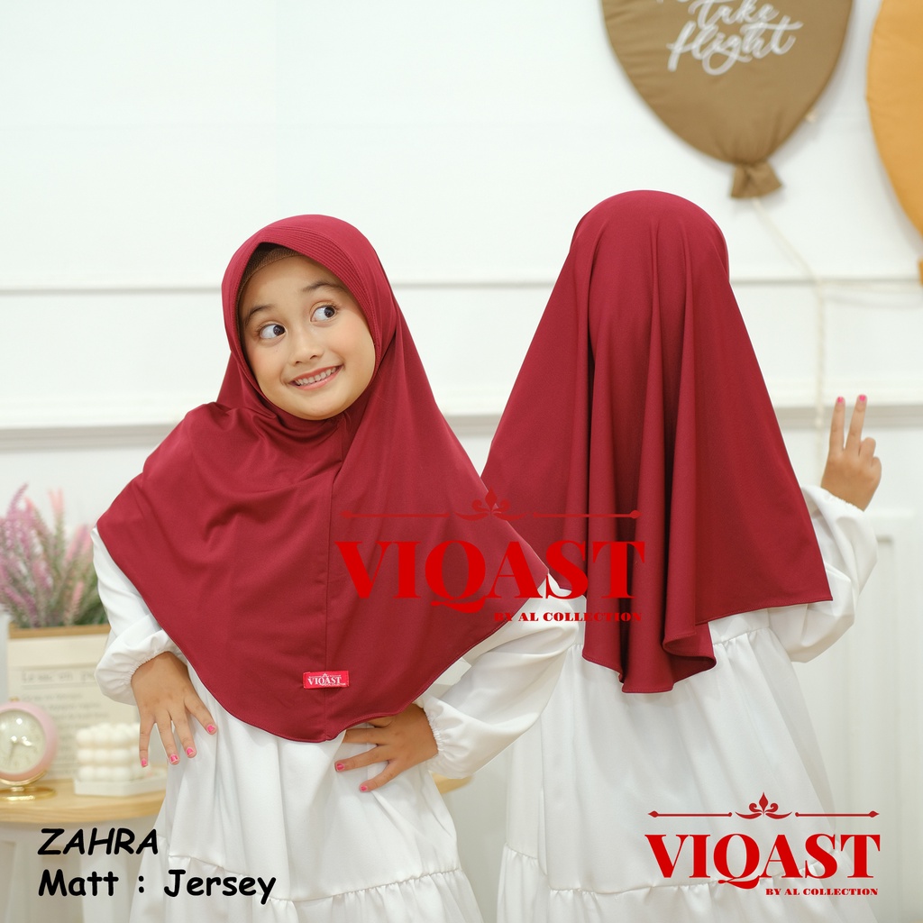 Jilbab Anak Bergo Pet Instan Hamidah ZAHRA Usia 3-6 Tahun Original Viqast