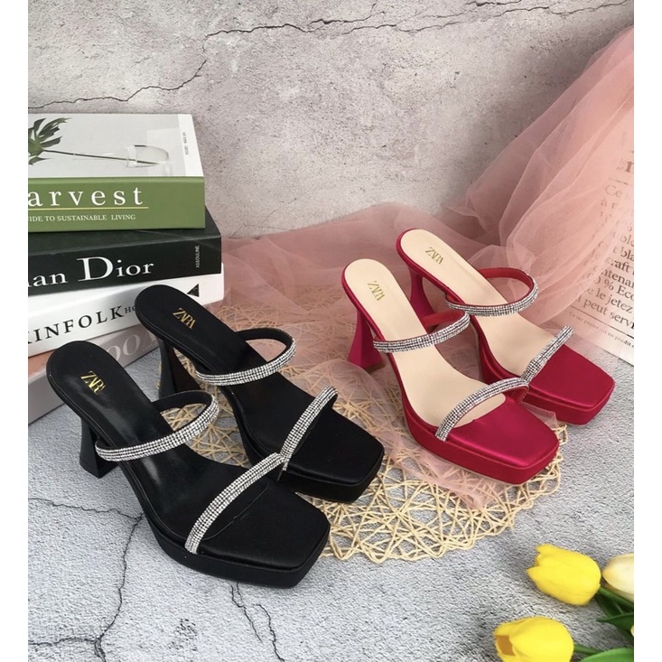 Heels M217 sendal wanita import realpict