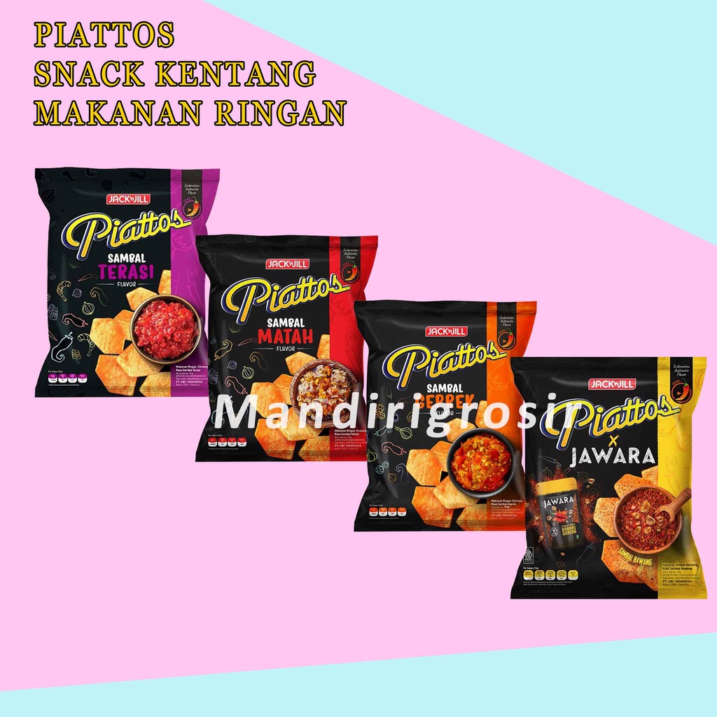 Piattos Snack Kentang * Cemilan * Makanan Ringan Kentang * Aneka Rasa