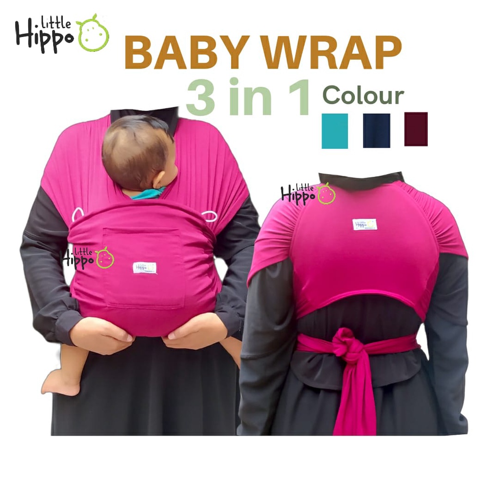 Gendongan Bayi Depan M Shape Baby Wrap 3in1 Geos Baby Instan Premium with Sash Belt geos 3 in 1 sashbelt