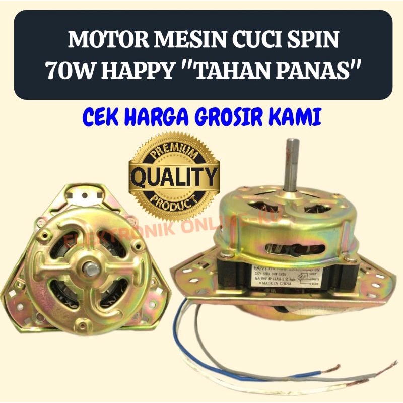 DINAMO MOTOR MESIN CUCI SPIN 70W HAPPY