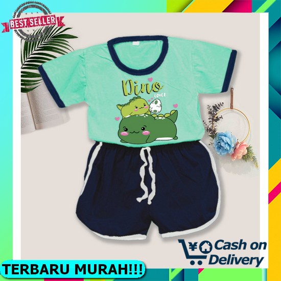 Stelan Anak Laki Laki Import Timmy Kids L (1,5 - 2 Thn) Stelan Anak Cowok Karakter Kekinian Nyaman V