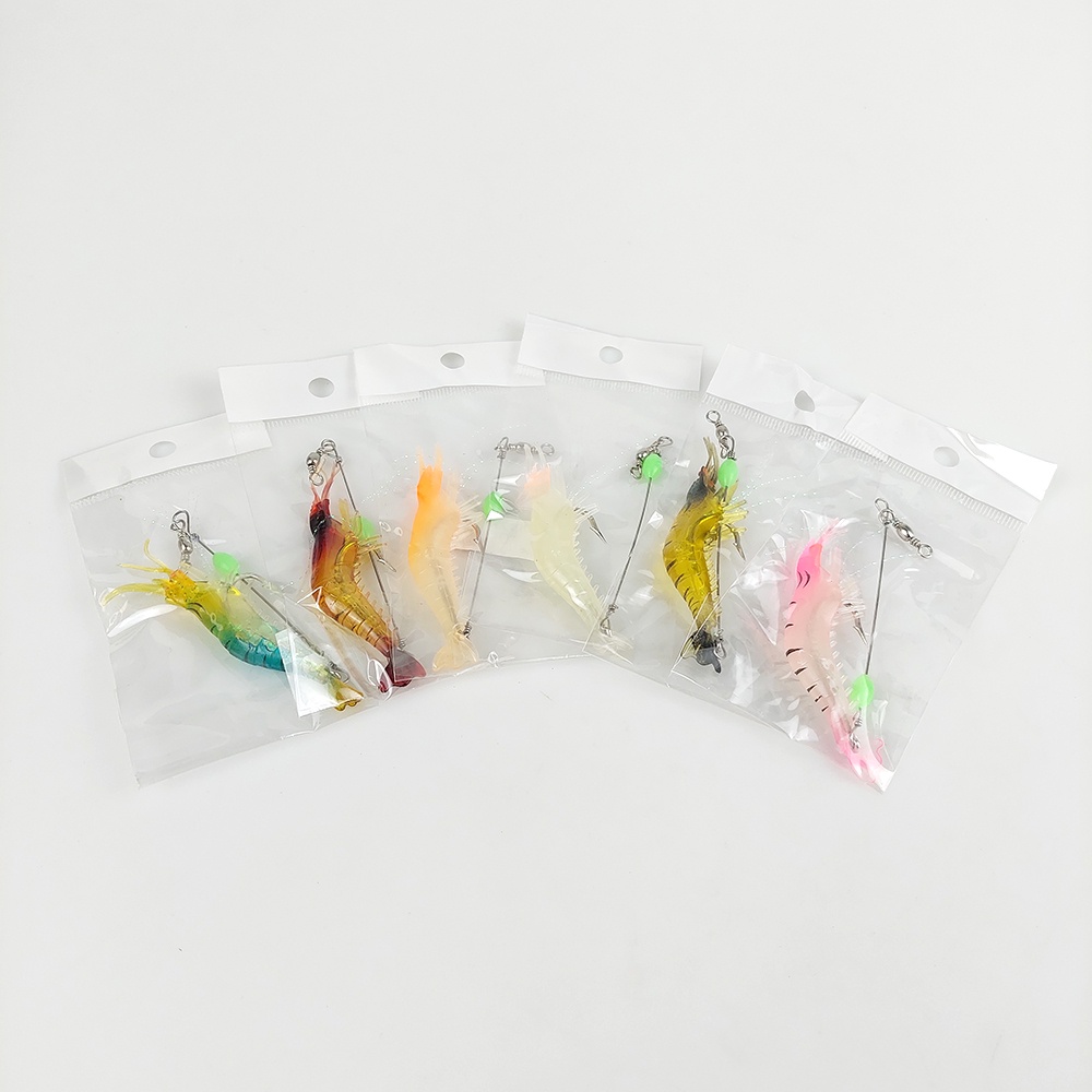 Umpan Pancing Udang Kecil Luminous Shrimp Soft Bait Lure - Mix Color