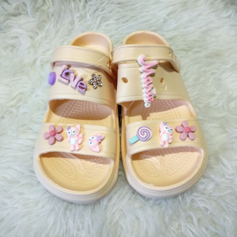 Fuji Sandal Strap 2 Yellow Kuning | Original Merk Balance Sendal Wedges Impor Import Cewek Wanita Bu