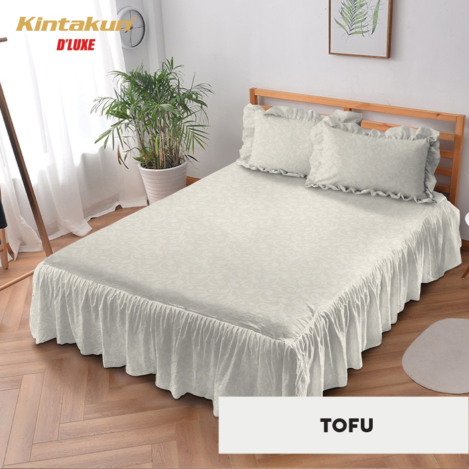 (NEW LIMITED) KINTAKUN - Sprei Seprai Sprey Sepray Rumbai Rumbay Rempel Polos Emboss KINTAKUN DELUXE