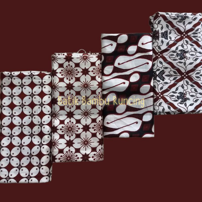 hmt kain batik lawasan putih bahan batik Kamen batik Sidomukti Seno kawung