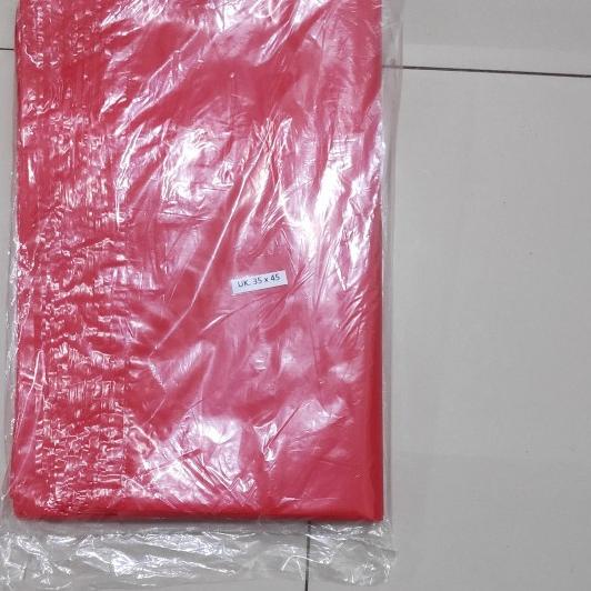 

kantong packing online 35x45 (100pcs), plastik Packing, plastik paket - Merah