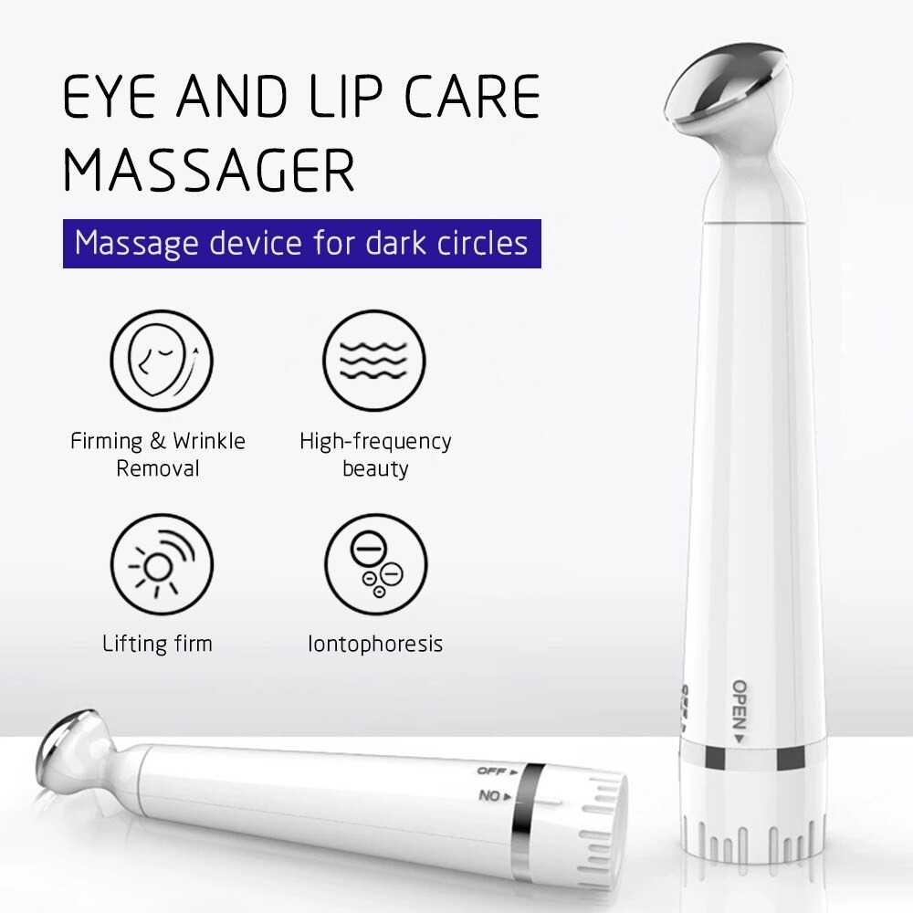 Alat Pijat Mata Elektrik Anti Aging untuk Kerutan Mata dan Wajah Penuaan Dini Pen Eye Massager