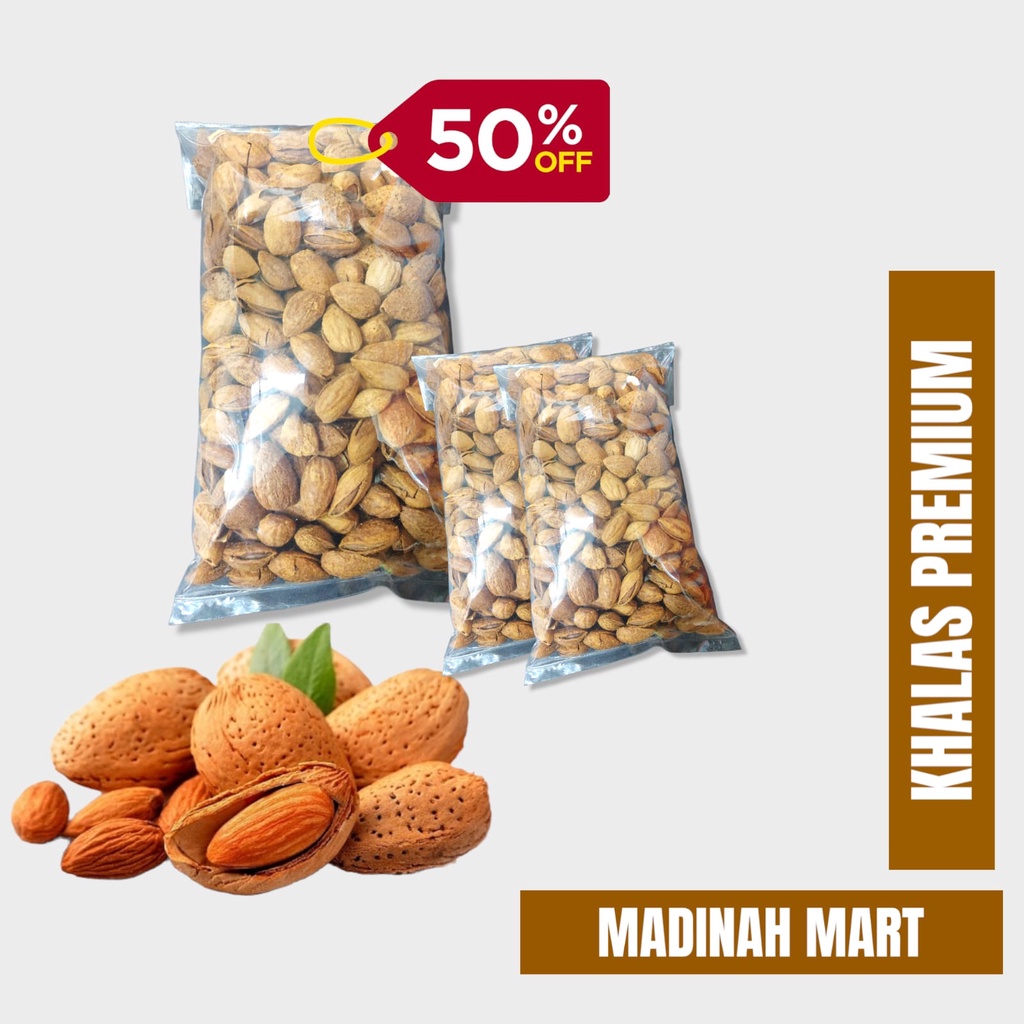 

kacang almond panggang kualitas terbaik 500gr