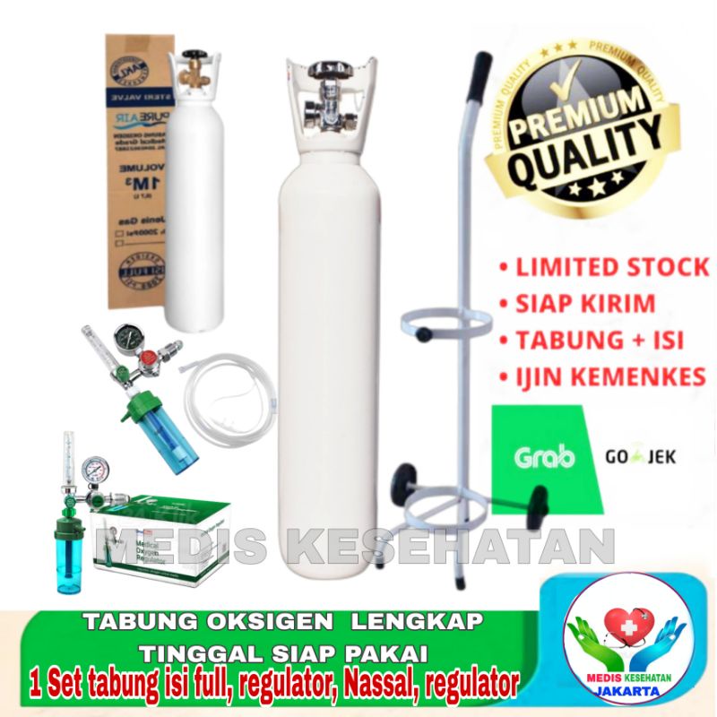 Jual Tabung Oksigen 1m3/ Tabung O2 Isi Full/ Tabung Oxygen 1m3 Isi ...