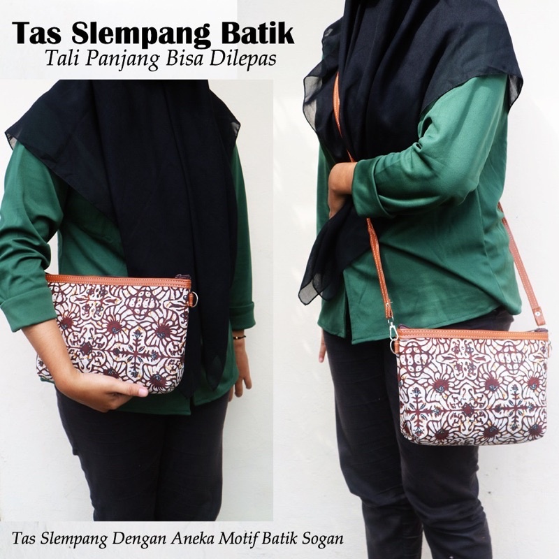 Tas Selempang Batik / Slingbag Batik Motif Sogan