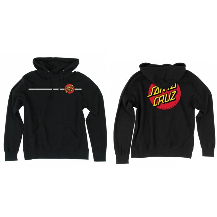 Santa Cruz Classic Dot Black Hoodie