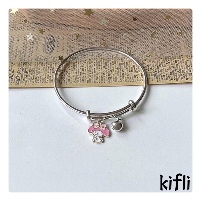 Gelang Desain Kartun Anjing Melody Cinnamoroll Pudding Dog Bell Untuk Wanita