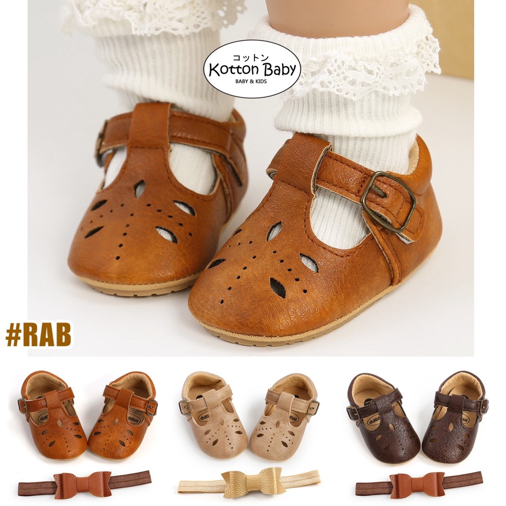 (free headband) 0-18m SEPATU BAYI ANAK SHOES PEREMPUAN CASUAL GAUL CATALOG RMRS RAB