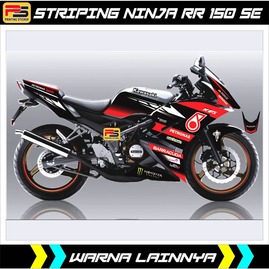 STRIPING VARIASI NINJA RR 2015 SE / NINJA RR 150 SE 2015/2013 PETEONAS