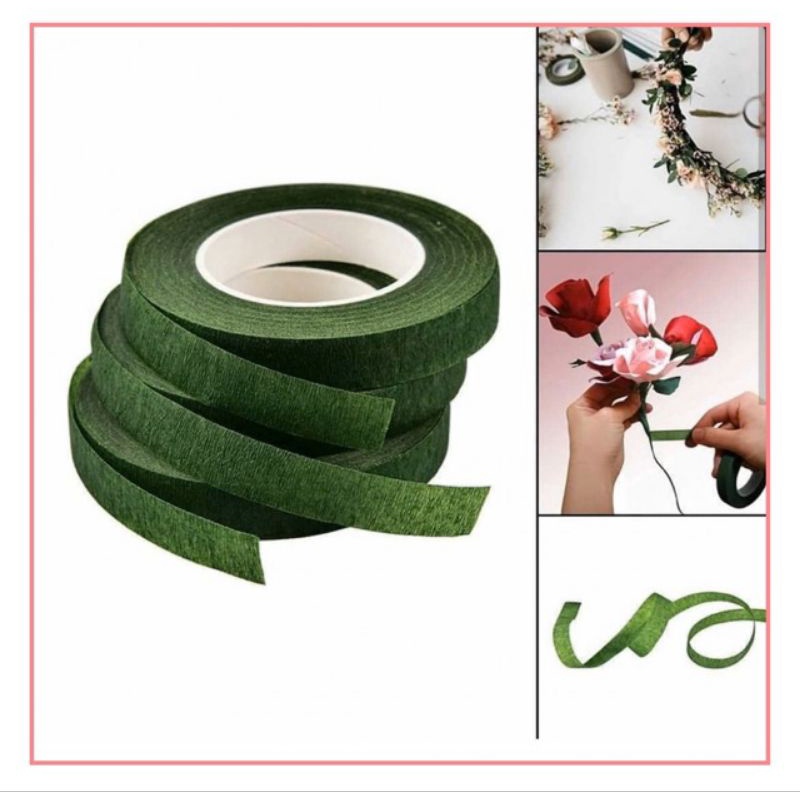 

Floral Tape Kecil - Isolasi Bunga - Solasi Bunga - Selotip Hijau Bunga