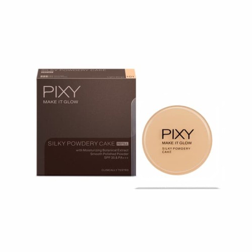 PIXY Make It Glow Silky Powdery Cake SPF35 PA+++ - PIXY Bedak Padat Natural Original BPOM