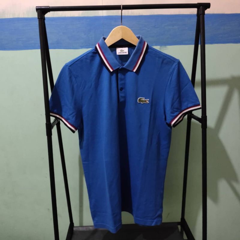 Polo Shirt Lacoste Blue Twintipped Original Second Preloved