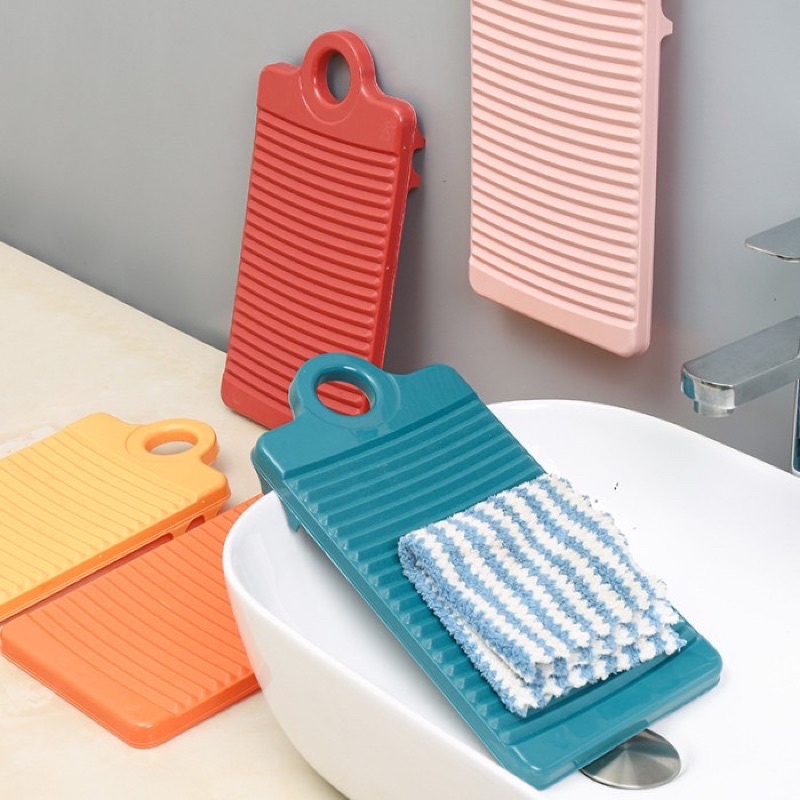 Papan cuci baju plastik non-slip  papan cuci cucian mini papan cuci kontras