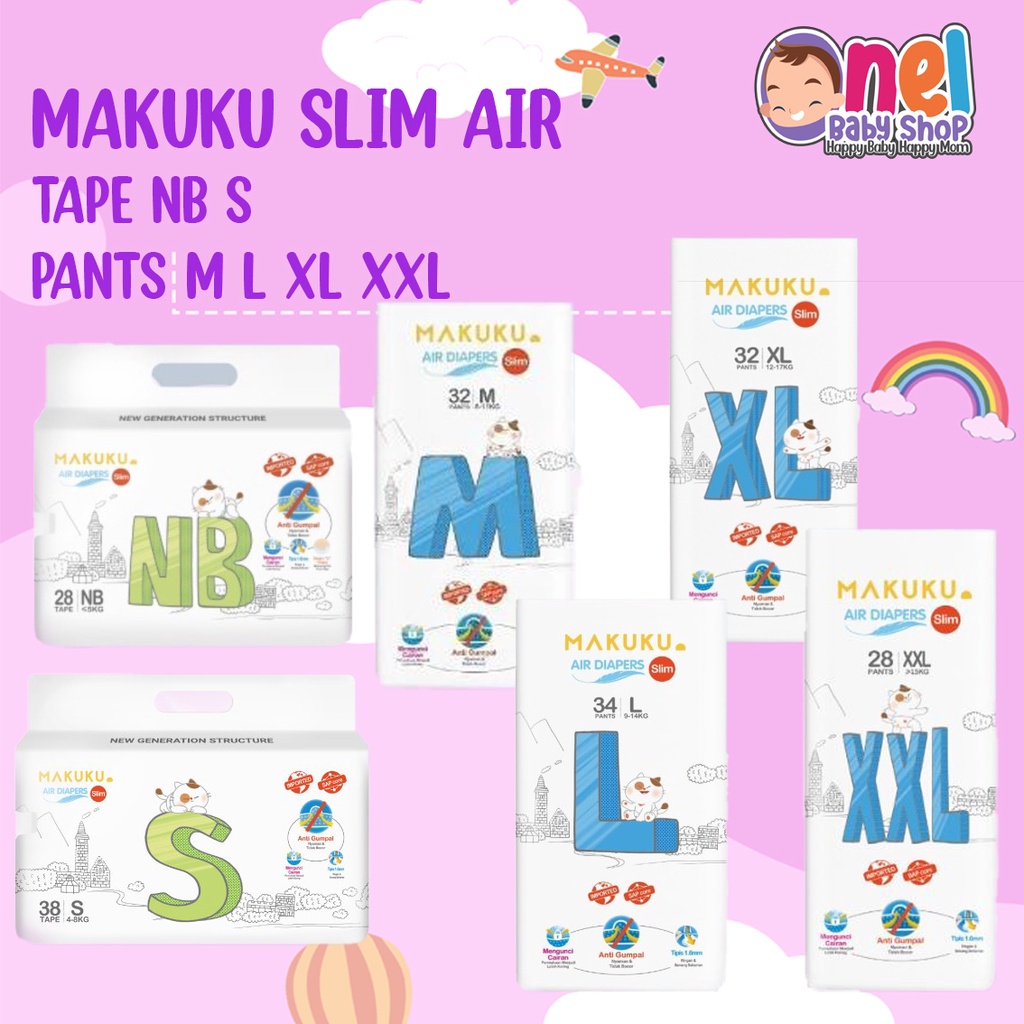 MAKUKU SLIM NB28 / S38 / M32 / L34 / XL32 / XXL28