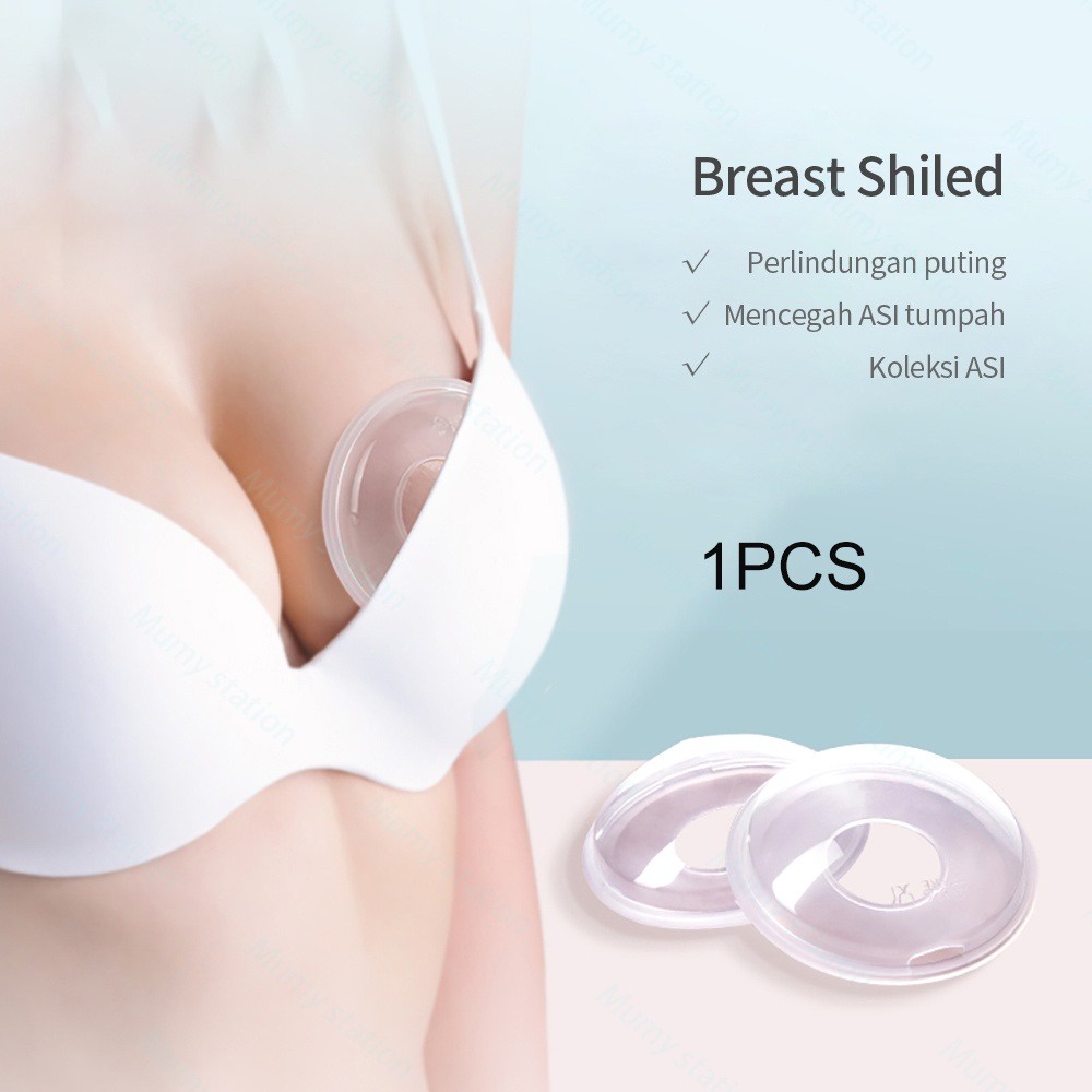 1pcs Wadah Penampung Asi Silikon / Breastpad Saver Shield/ Breast Milk Collector Wadah Penampung Tetesan Asi