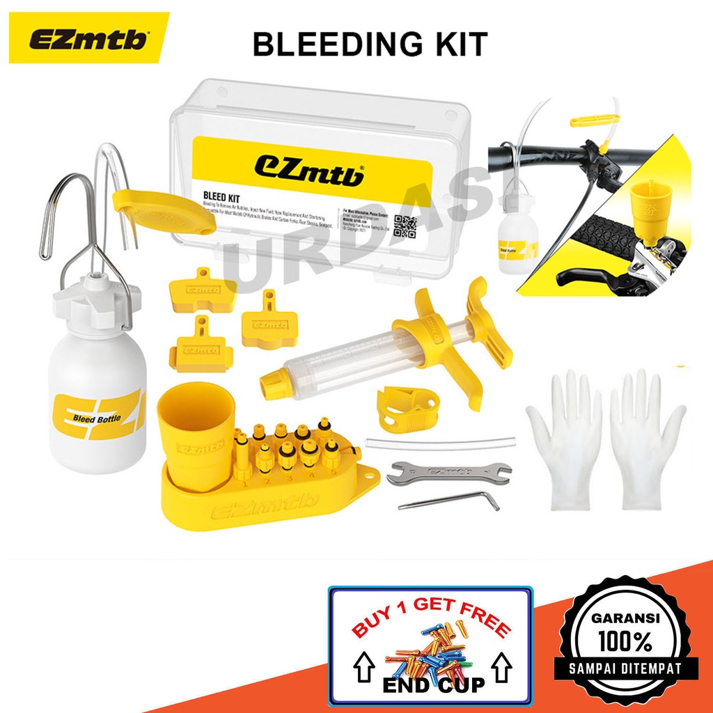 Bleeding Kit Rem Hydraulic Hidrolik Shimano Sepeda Bleed Kit Tool Brake Minyak Mineral Oil Peralatan Sepeda EZ mtb