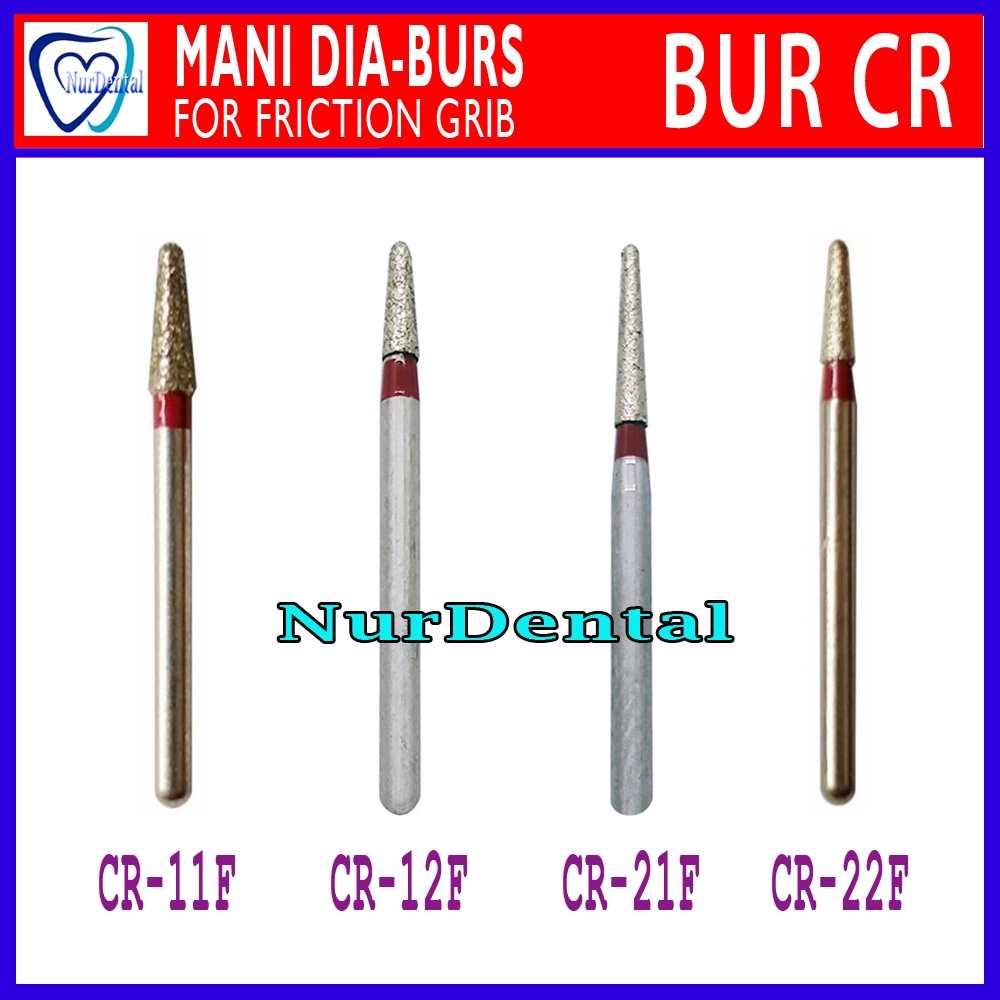 Jual Dental Bur Mani Diamond bur preperasi CR 11F 12F 21F 22F inlay