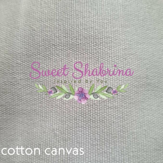 Kain Kanvas polos putih katun kanvas untuk ecoprint