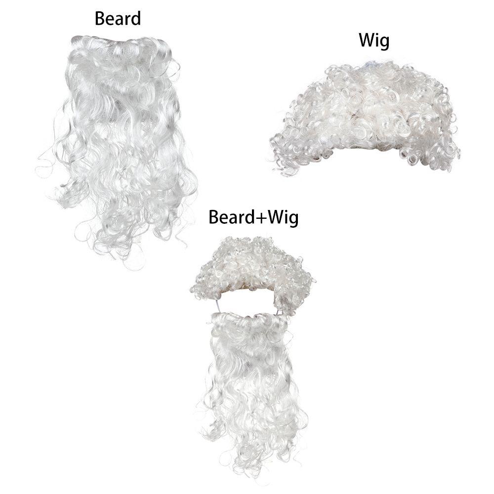 R-bunga Santa Claus Jenggot Palsu Hot White Beard Wig Pesta