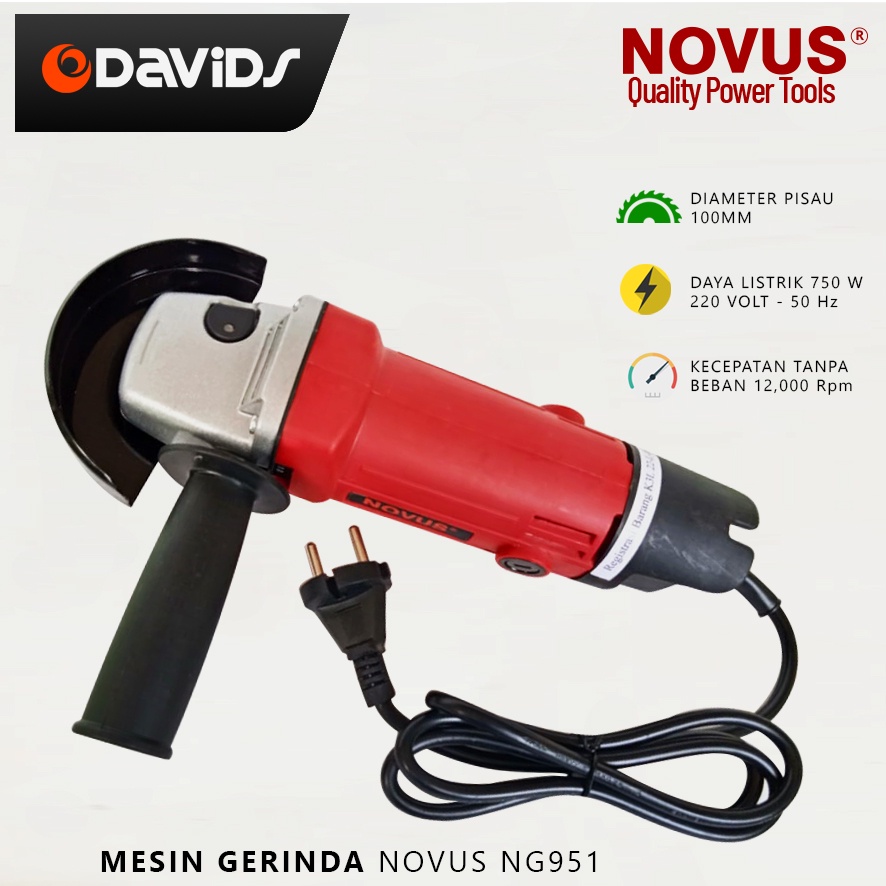 Mesin Gerinda Tangan Grinda Listrik Gurinda Poles Grinder Novus NG951