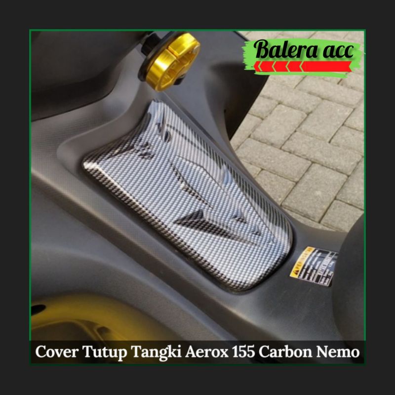 Cover Tutup Tangki Yamaha Aerox 155 Carbon Nemo