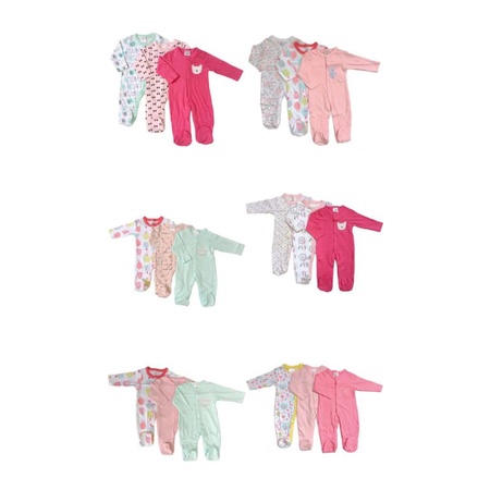 BABY K2 - Baby Sleepsuit Isi 3 Pcs Motif Random Import