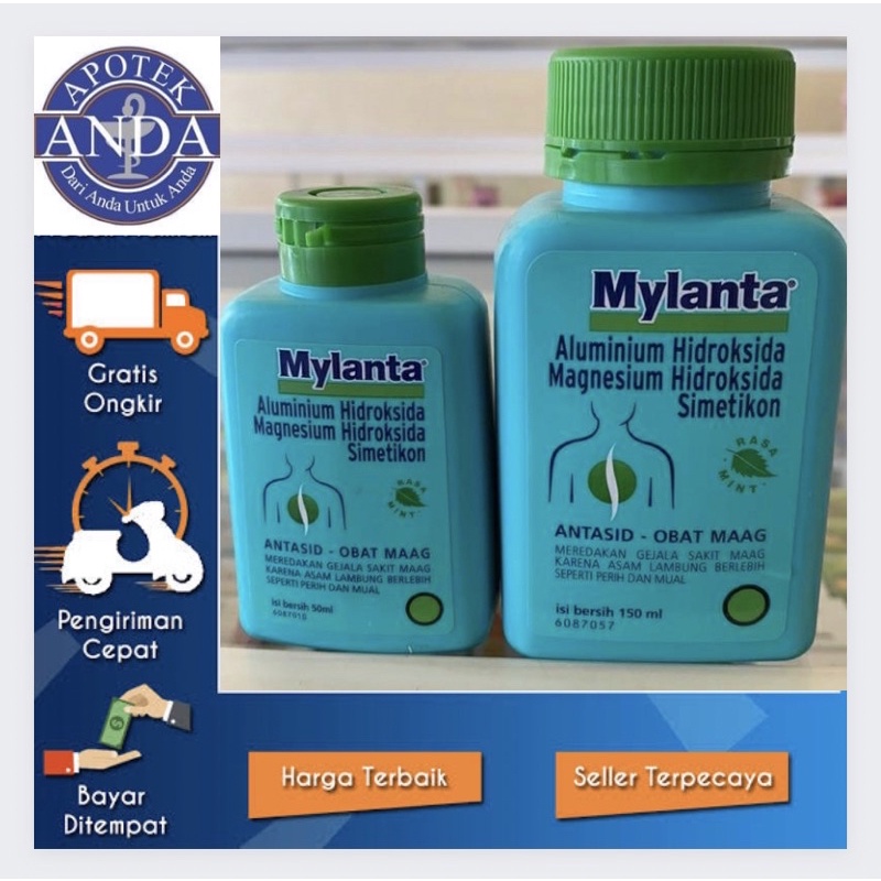 Mylanta Cair / Mylanta Sirup 50ml , 150ml