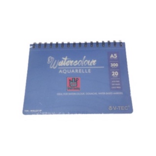 

Water Colour Book Spiral V-Tec Ukuran A5 WCB – 532 SP / Sketchbook Spiral WaterColour Aquarelle Vtec 300 gram Isi 20 Sheet – SHABQ