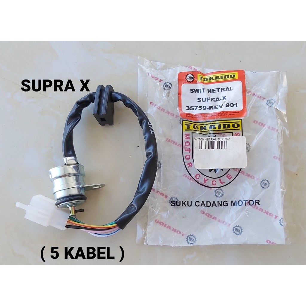 Swit Netral Sensor Gigi Netral SUPRA X / SUPRA Lama ( 5 Kabel ) Switch Netral KEV
