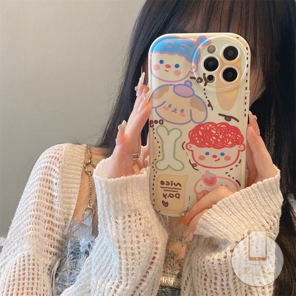 Soft Case TPU Desain Doodle Untuk IPhone 11 7 8 Plus 14 13 12 Pro Max XR X XS Max 6 6s Plus 11 Pro Max SE 2020