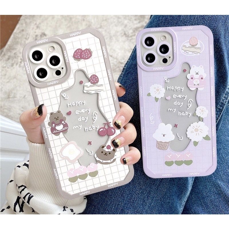 CASE MOTIF STRAWBERRY CHERRY FOR ALL TYPE REALME 5 5I 5S 7I C17 C15 C11 2021 C31 C35 C20 - UA