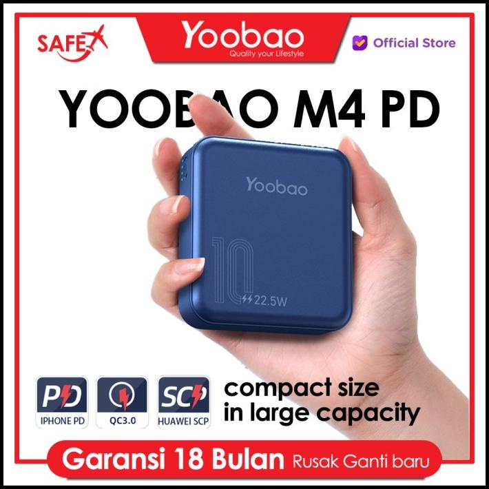 Powerbank 10000Mah Pd20 - Yoobao M4 Pd Powerbank 10.000 Super Compact