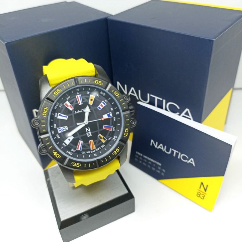 Jam Tangan Pria Nautica NAPGCS004 Tali Karet / Rubber