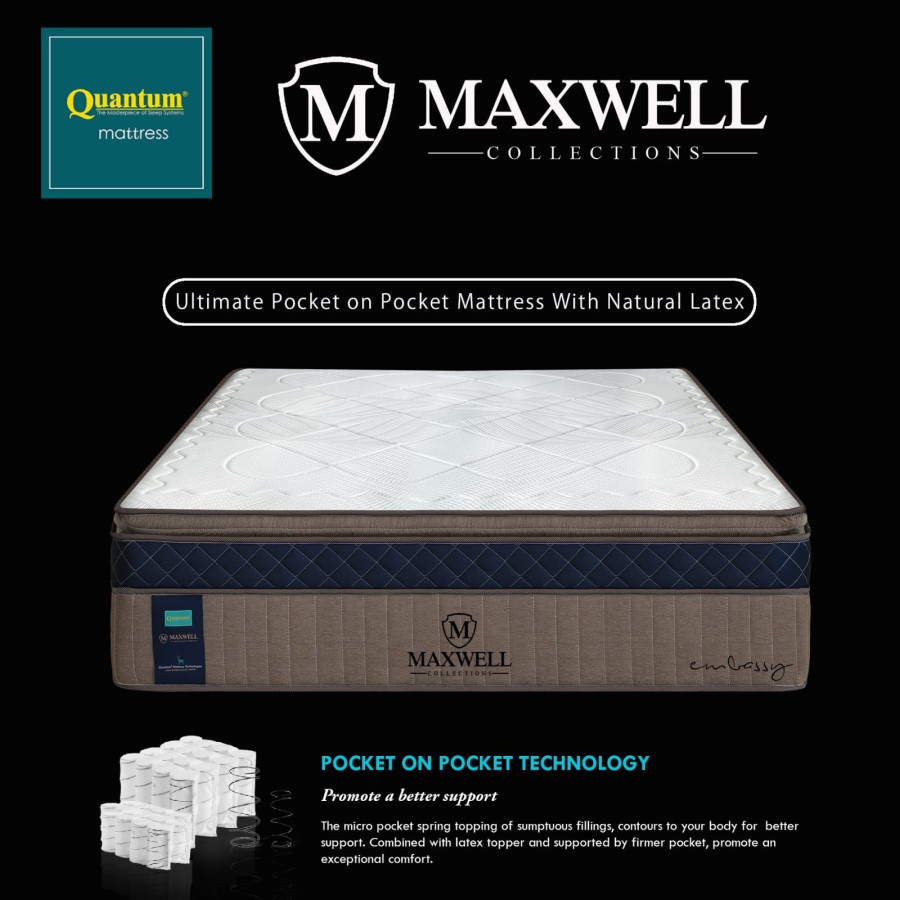 Springbed Quantum Kasur Only Maxwell Embassy 180x200cm