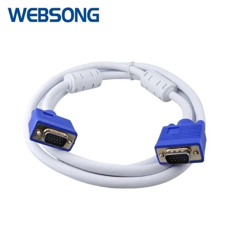 kabel vga 3 meter male male websong putih