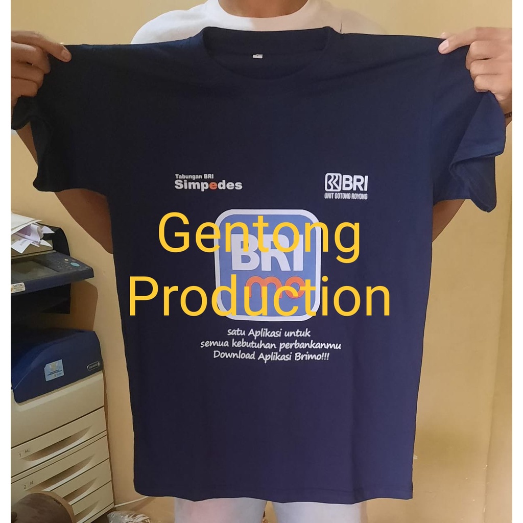 Sablon Kaos BRI Menanam Kaos Bank BNI Mandiri BCA