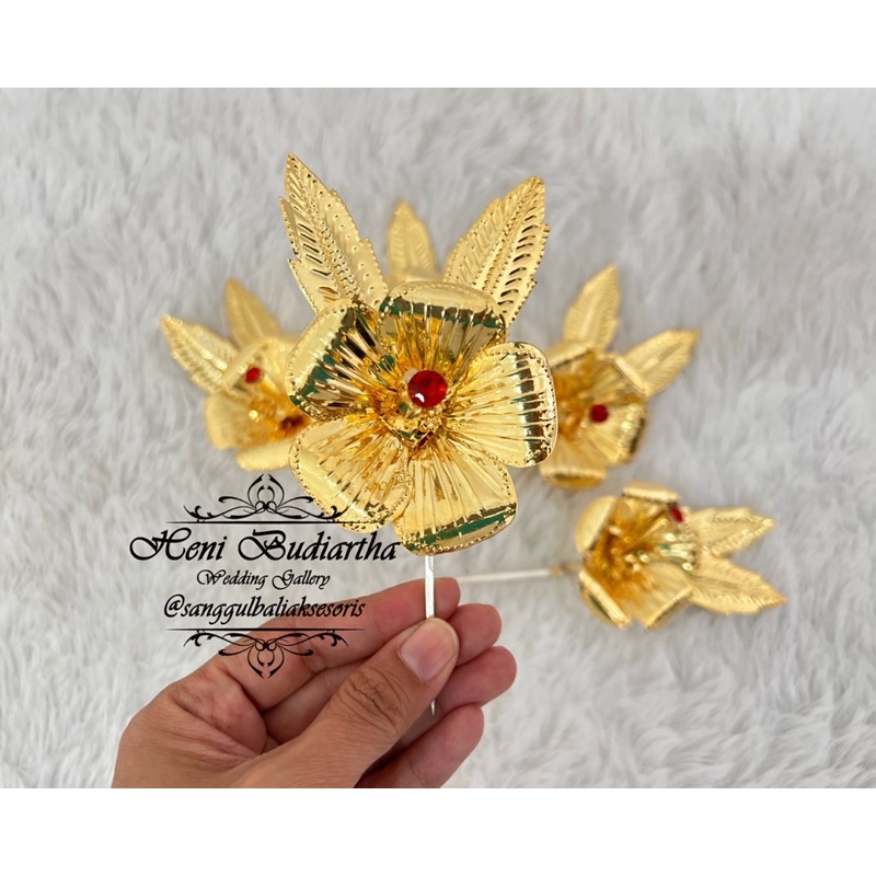 Bunga Pucuk Pengantin Bali Bunga Udeng Pucuk emas