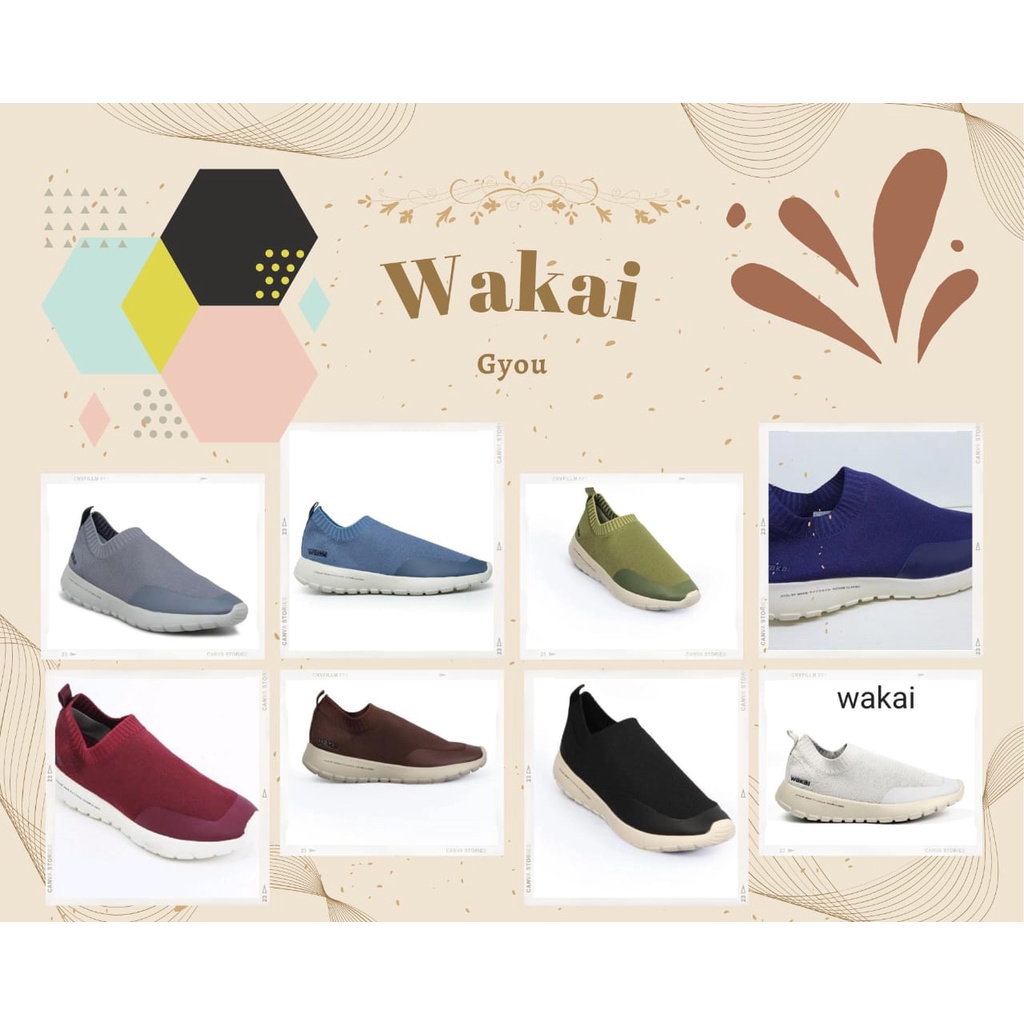 SEPATU WAKAI GYOU UNISEX PRIA WANITA ORI