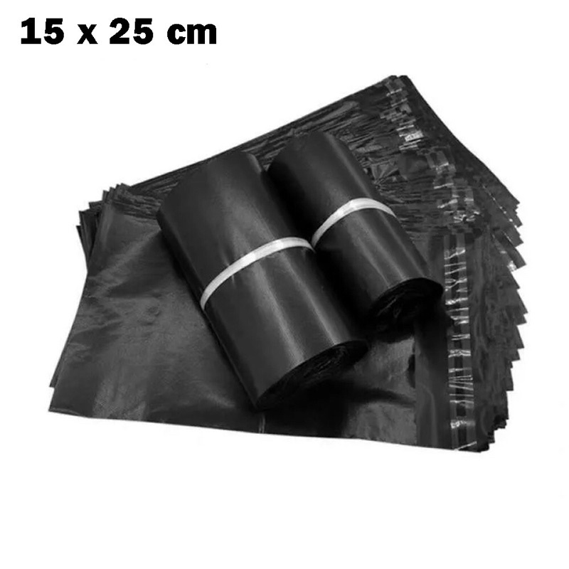 

Plastik Polymailer Hitam Bungkus Plastik Packing Online - 10 pcsHitam
