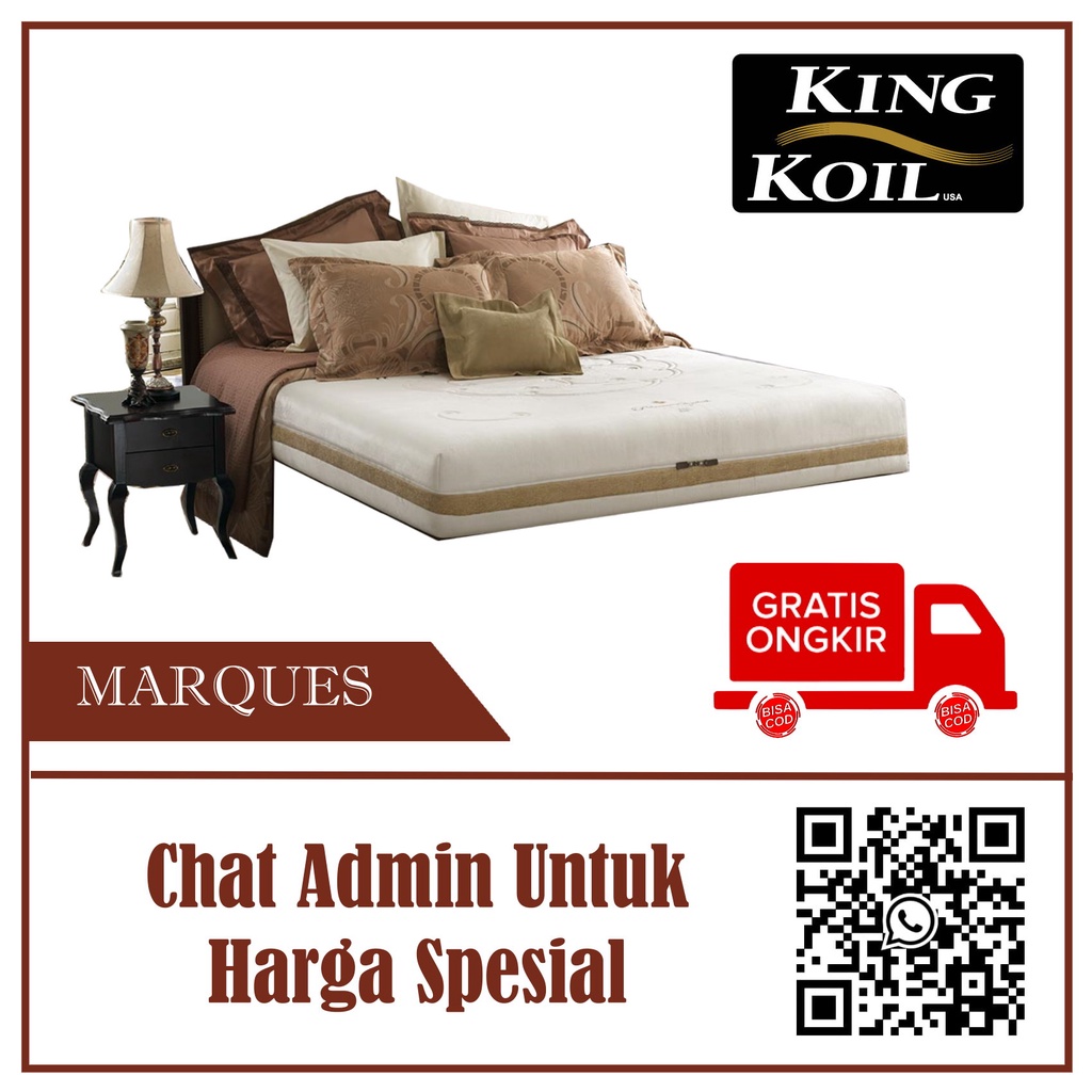 Springbed Matras Kasur Kingkoil Marques Full Latex