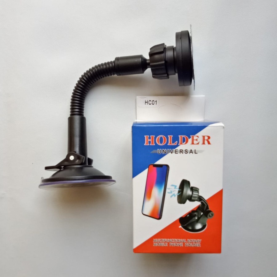 HC-01 HOLDER MOBIL MAGNET HC01 / CAR HOLDER HP MOBIL TEMPEL KACA DUDUKAN HANDPHONE LEHER ANGSA PHONE HOLDER UNIVERSAL