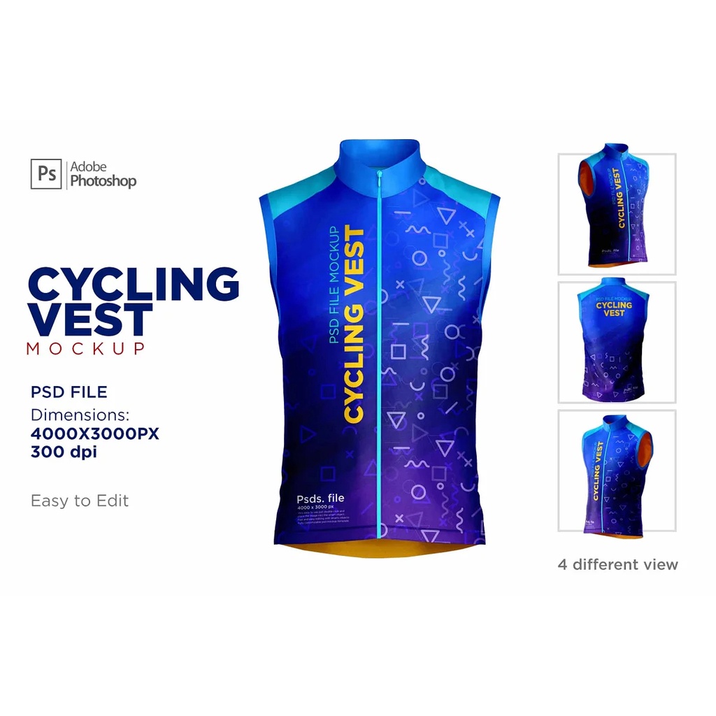 Cycling Vest Mockup Set