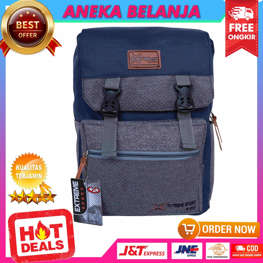 Tas Ransel Unisex Extreme Dongker Keren Backpack Seminar Kuliah Dinas